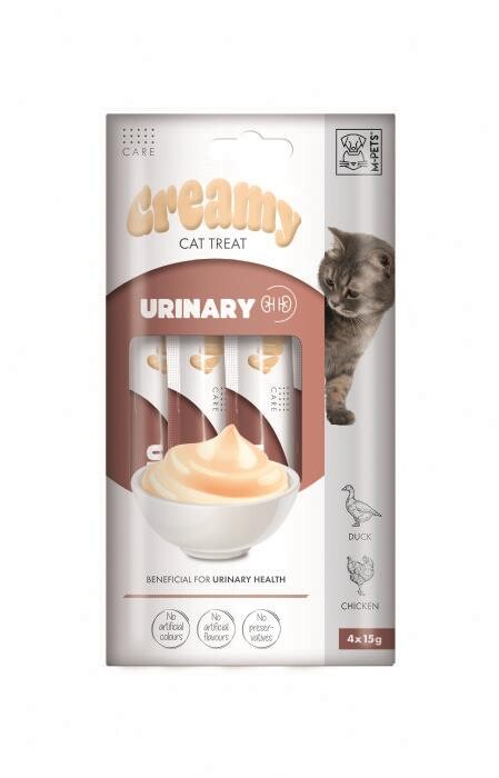 M-pets Creamy Urinary Tavuklu Ve Ördekli Kedi Ödülü 4X15 GR | SRC: Barcode: 6953182759362